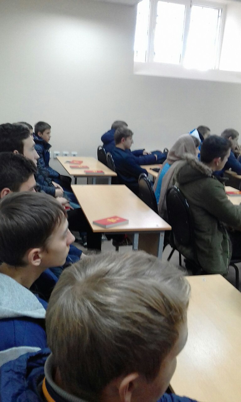 Встреча со студентами Саранского строительного техникума